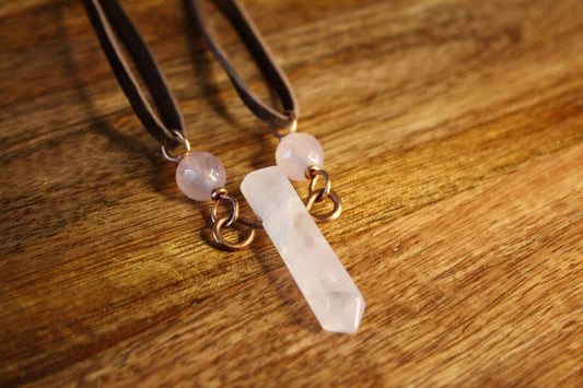 Rose Quartz & Morganite Pendant