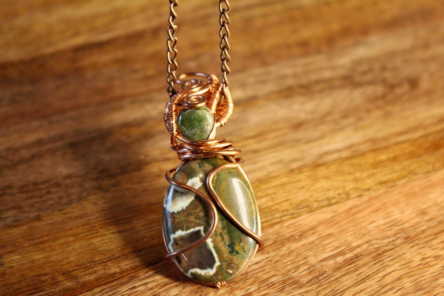 Rainforest Rhyolite Pendant