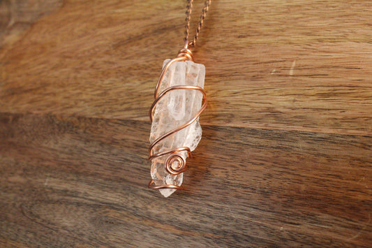 Chunky Clear Quartz Pendant