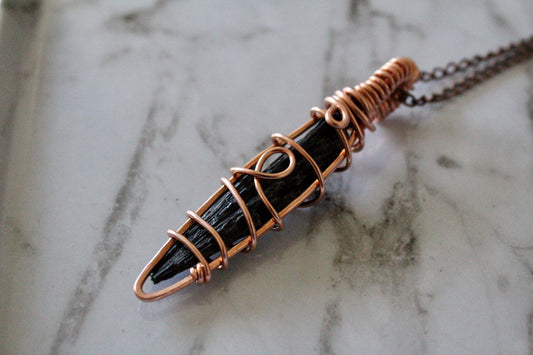 Black Kyanite Pendant